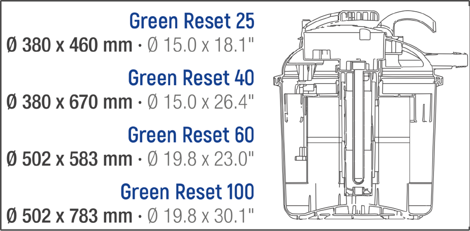 Sicce Druckfilter Ersatzteile Umlenkgriff für Green Reset 60 und 100 SKT 0152 