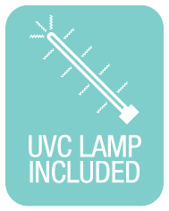 UVC-LAMP INCLUDED